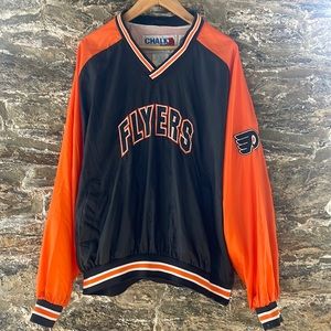 VINTAGE Chalk Line by Russell Athletic Philadelphia Flyers Pullover Windbreaker